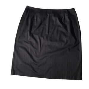 Maximo Black Cotton Skirt. L